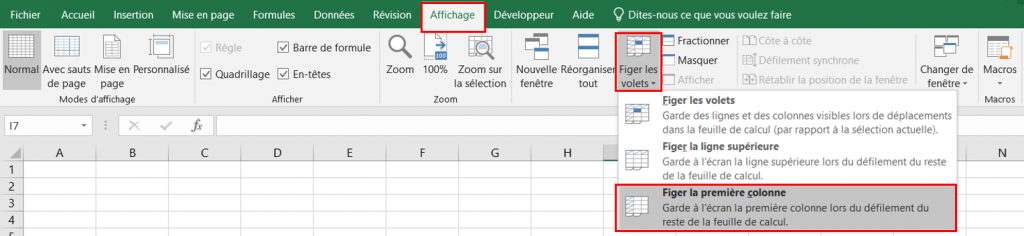 Comment Bloquer Ou Figer Plusieurs Lignes Ou Colonnes Excel